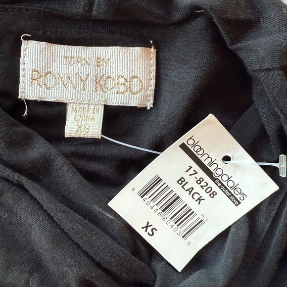 NWT Torn by Ronny Kobo Heidi Cut Out Knee Length Bodycon Dress in Black Size XS - Picture 8 of 14